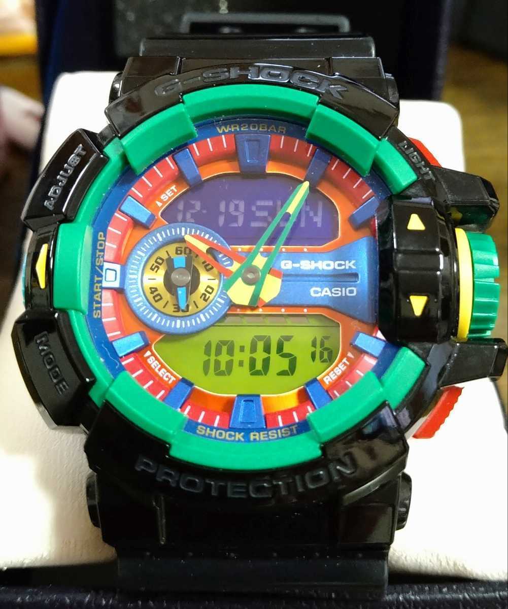 日本最大の日本最大のCASIO G-SHOCK GA-ハイパーカラー 希少 オレンジ 腕時計(デジタル)