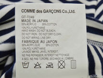 コムデギャルソン COMME des GARCONS Tシャツ/カットソー ボーダー 半袖 Sサイズ GT-T049/AD2007 ネイビー レディース j_p F-S4293_画像7