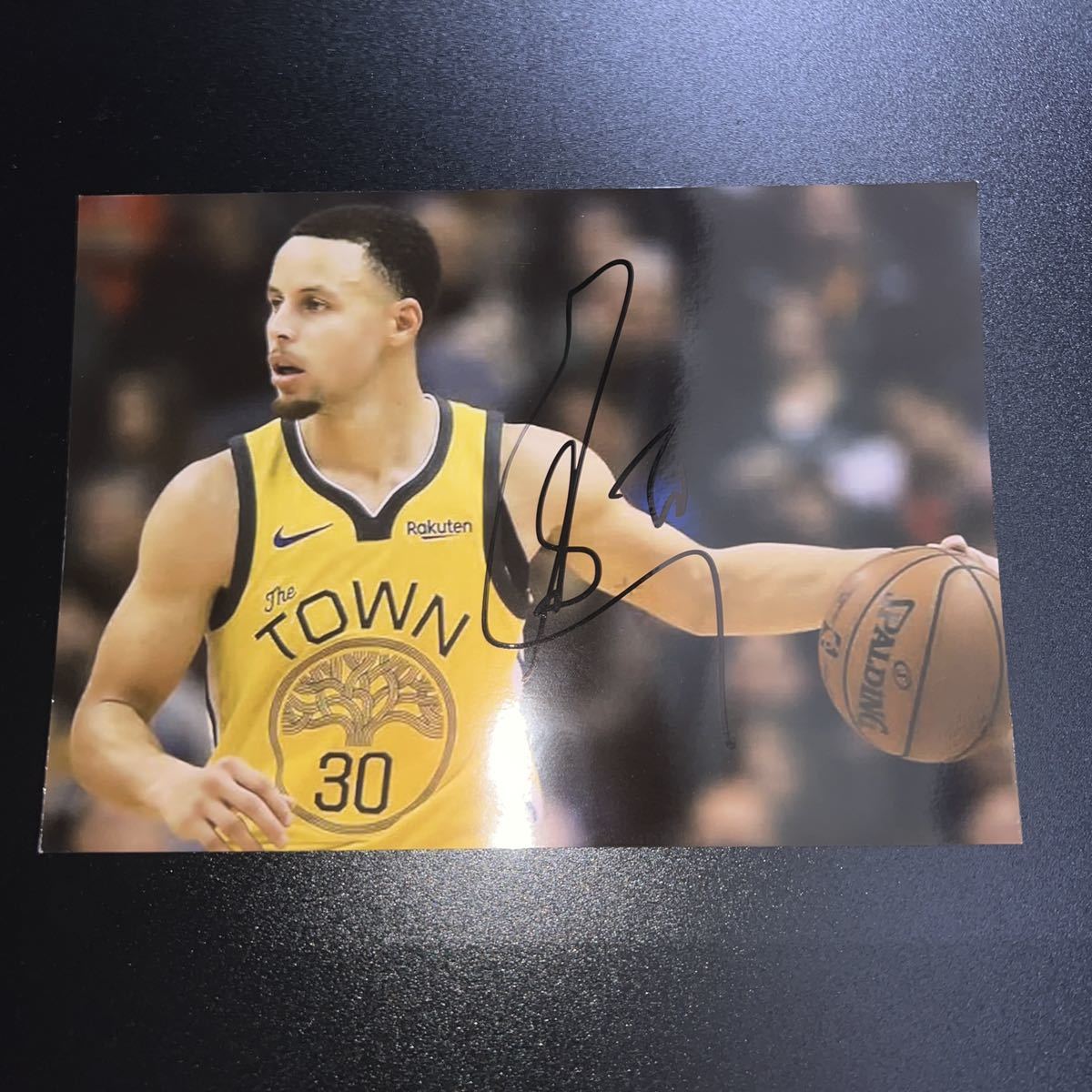NBA ステファン カリー 直筆サイン写真L版