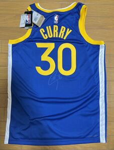 証拠あり！【Warriors ウォリアーズ Stephen Curry ステフィンカリー サイン入りユニフォーム】NBA バスケ ウィザーズ チケットNIKE 八村塁