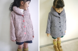 ★★YONE　即決　子供用ボリュームネックコートの型紙　ハンドメイド　パターン　コート　子供服　女の子