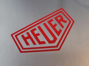 送料無料 HEUER ホイヤー 75mm x 45mm 車 バイク ステッカー デカール