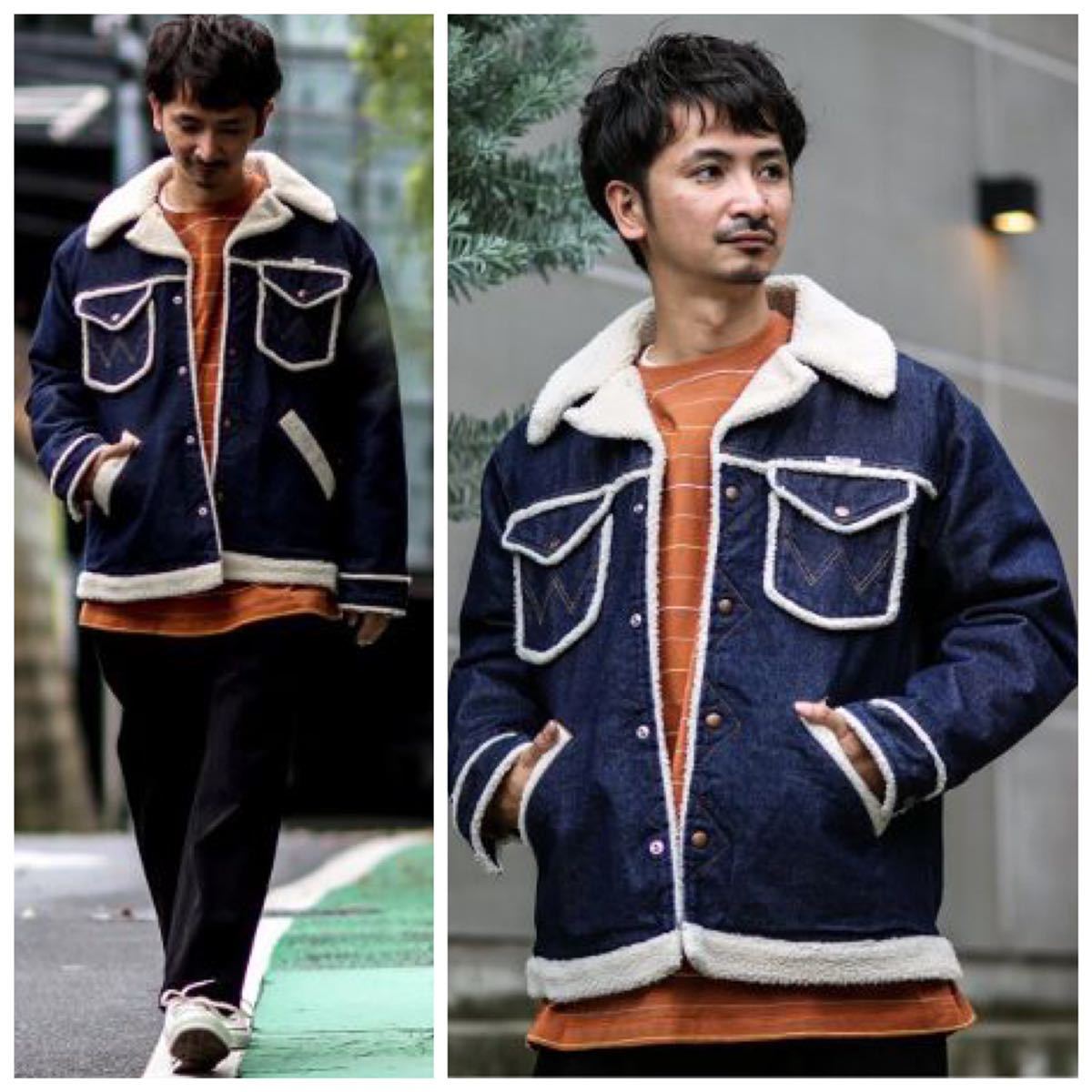 未使用 ジャーナルスタンダード relume 別注 wrangler デニム ボア