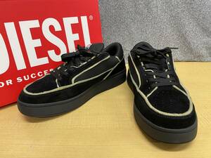 22SSディーゼルDIESEL S-SINNA LOW X★メンズスエードスニーカー★サイズ28.5cm黒ブラック★A22736