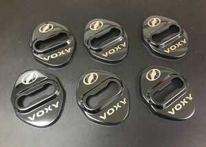 ★新品★トヨタ VOXY ヴォクシー ドアロックカバー★ドア ストライカー カバー 6PCS 1台分★ステンレス製 ブラックメタリック★