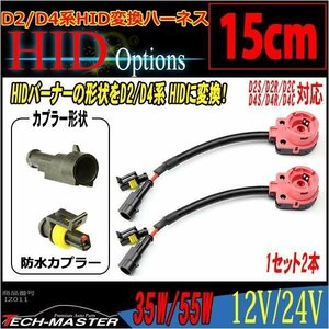 HIDバーナー 変換ケーブル D2S/D2R/D2C/D4S/D4R/D4C 2本 IZ011