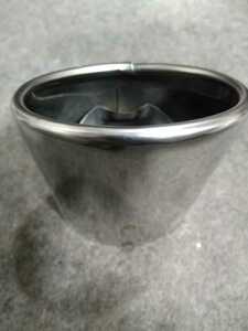  stainless steel muffler cutter inside diameter 60 millimeter length 12 centimeter degree..