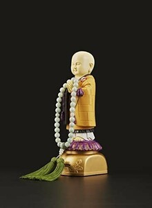 エスワールド 我が家のお坊さん(袈裟タイプ) 西本願寺 本体部:約 8.5 × 新品 8.5 × 20.5 cm、土台部:約 8 × 1