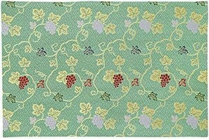 na-... Chan atelier grape pattern sutra desk .. gold . rug fire prevention processing 1 shaku 8 size for new goods size 28.5cmx44cm (18 number 006. green )