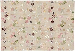 na-... Chan atelier Sakura pattern sutra desk .. high class capital type gold . rug fire prevention processing size 22.5cm×32.5cm new goods (14 number 003. white tea )