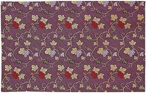 na-... Chan atelier grape pattern sutra desk .. gold . rug fire prevention processing 2 shaku 5 size for new goods size 42cmx66cm (25 number 001. purple )