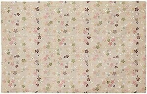 Namukuma -Chan Studio Sakura Pattern Половина роскошной роскошной кио в форме парчонной катания размером с пожарной обработки 42 см х 66 см нового (№ 25. Белый чай)