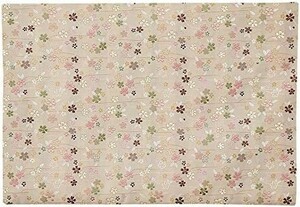 na-... Chan atelier Sakura pattern sutra desk .. high class capital type gold . rug fire prevention processing size 40cm×57cm new goods (22 number 003. white tea )