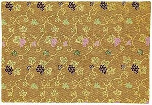 na-... Chan atelier grape pattern sutra desk .. gold . rug fire prevention processing 2 shaku for new goods size 35cmx51cm (20 number 002. gold )