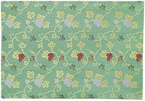 na-... Chan atelier grape pattern sutra desk .. gold . rug fire prevention processing 2 shaku for new goods size 35cmx51cm (20 number 006. green )