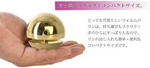 仏具 仏具セット おりん りん たまゆらりん 1.8 新品 寸 （りん台 黒檀×りん棒 花梨） ミニ セット ゴールド りん棒 小さい 1_画像4