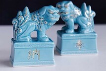 神具■ 奉納 ■ お賽銭箱＆狛犬様 セット(小) ■ 新品 手描き こま犬 ■ 職人さん手描き ■神棚用_画像3