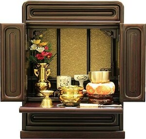  Matsuyama god Buddhist altar fittings shop Mini family Buddhist altar 14 number Sakura on put compact height 43cmX width 34cmX inside 23.5cm new goods Buddhist altar fittings complete set set .book@. axis less 