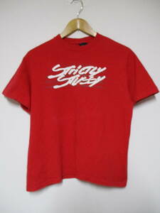 90's USA製 STUSSY オールドステューシー Strictly Rhythm コラボ I'd Rather Be Djing 紺タグ Tシャツ Mサイズ