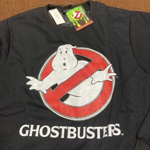 【Lサイズ】新品 GHOSTBUSTERS ゴーストバスターズ トレーナー /ブラック パーカー 映画 レトロ アメコミ a