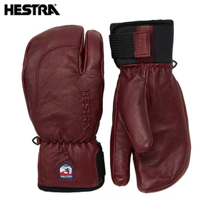 一番人気 牛革グローブ【HESTRAヘストラ/33872 3-FINGER FULL LEATHER SHORT/590(Bordeaux)8サイズ】MTR