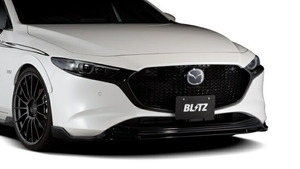 ブリッツ MAZDA3 ファストバック BP8P フロントリップスポイラー BK FRP製 塗装済 60384 BLITZ AERO SPEED エアロスピード Rコンセプト