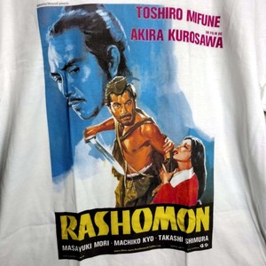 映画『羅生門』（RASHOMON）海外版Tシャツ 【Lサイズ】送料無料/新品 ◆　七人の侍 黒澤明 三船敏郎 用心棒 影武者