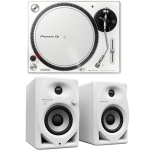 Pioneer DJ PLX-500-W White ターンテーブル リスニングセット Pioneer DJ DM-40D-BT-W付きセット