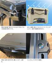 【5年保証/驚きの保冷力！】★ICE AGE coolers（アイスエイジ）クーラーボックス/チャコール 45QT（容量：42.6L）★アウトドアでの必需品♪_画像8