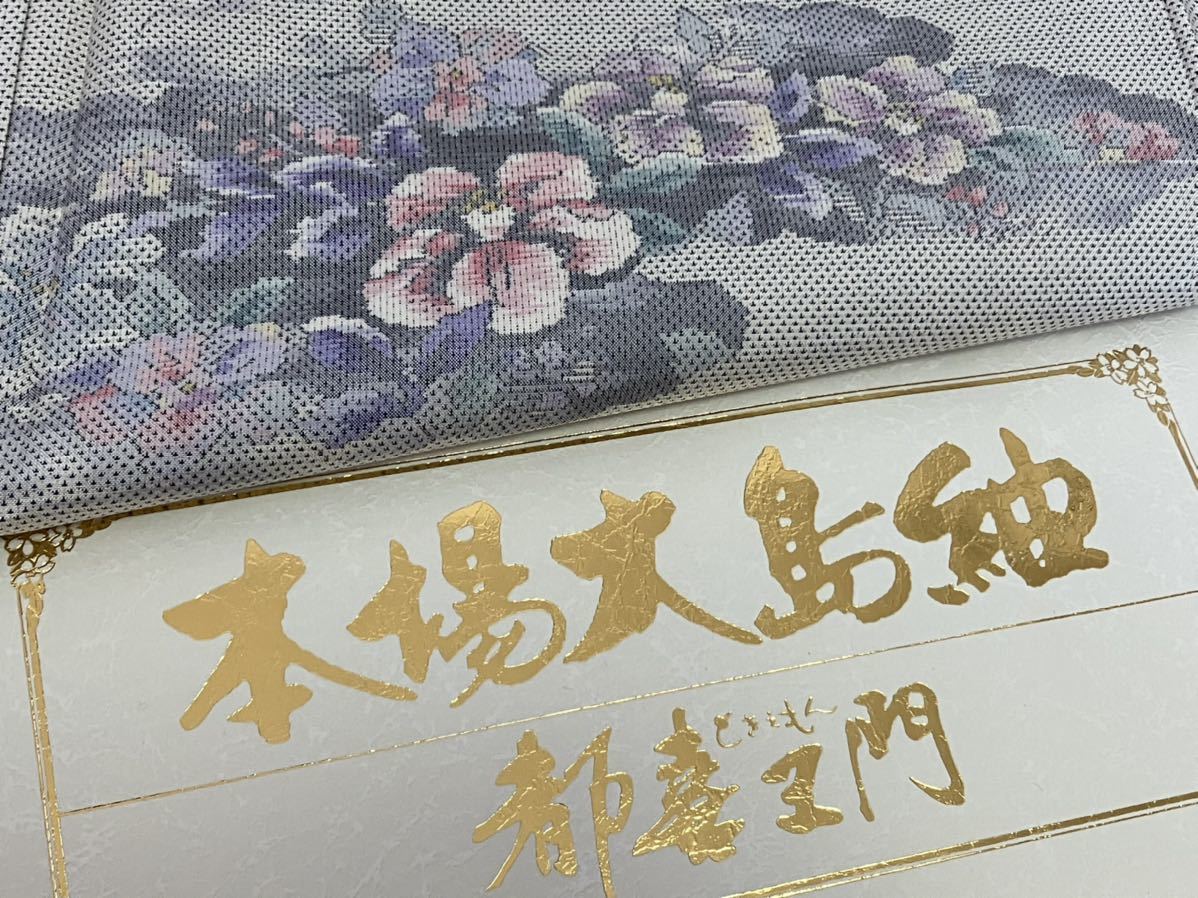 驚きの価格 本場染大島紬 訪問着 道長吉祥文 未使用 mop826 着物