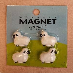  powerful magnet Mini magnet sheep .4 piece entering MIDORI Neo ji magnet use 