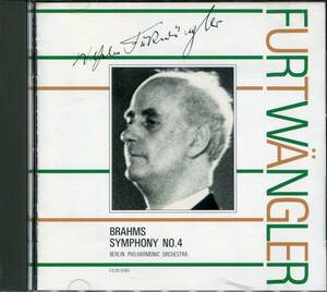 CD フェルトヴェングラーの芸術　第1期　ブラームス　交響曲第4番