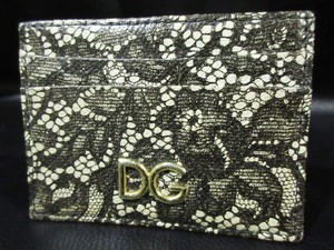 ドルチェ＆ガッバーナ Dolce&Gabbana カードケース クレジットカードホルダー DAUPHINE ドーフィンレザー PIZZO NERO BI0330 AI923 HADTN