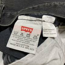 90s Levi's 501-0660 リーバイス 96年製 USA製 524 ブラックマジック ブラックデニムパンツ ジーンズ 38×32 _画像9