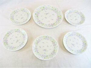 TABLE WARE EXCELLENT by YAMAGO ケーキプレート 中1枚 小5枚 セット 中古 良品 HX-5 20221017