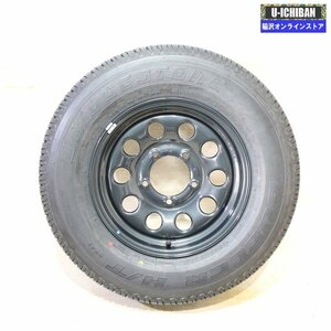 1本のみ 195/80R15 スズキ ジムニーシエラ純正 スチール 5.5-15+5 5H139.7 ブリヂストン デューラーH/T684 Ⅱ 15インチ スペア等に 009