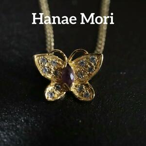 [ anonymity delivery ] is na emo li necklace Gold butterfly 