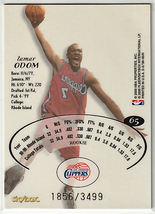 99-00 Skybox E-X #65 RC【Lamar Odom】1856/3499 Clippers RookieCard_画像2