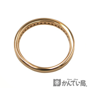 GINZA TANAKA【ギンザタナカ】ハーフエタニティリング 指輪 約11号 K18PG ピンクゴールド ダイヤモンド 0.21ct アクセサリー ジュエリーの画像5