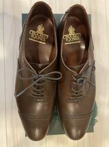 新品未使用　CROCKETT&JONES クロケット&ジョーンズ　セミブローグシューズ　 9.5 9ハーフ　9 1/2 ダークブラウン　COVENTRY コベントリー_画像6