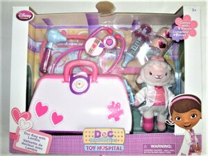 ★中古 日本未発売 USディズニーストア版 Doc McStuffins ドックはおもちゃドクター ラミードクターバッグセット ぬいぐるみ お医者さん★