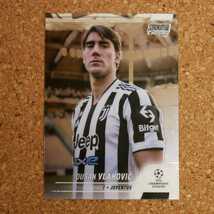 topps stadium club chrome Dusan Vlahovic トップススタジアムクラブクローム ドゥシャン・ヴラホヴィッチ ユヴェントス セルビア_画像1