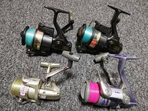 SHIMANO シマノ HOLIDAYSPIN ホリデイスピン XT2000 3000　OLYMPIC オリムピック VX2000B SUPERCHALLENGER　中古リール各種4個まとめて