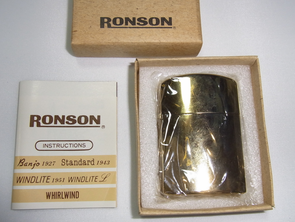 Ronson 未使用hope ゴールドオイルライター スタンダード 限定非売品