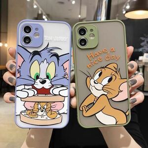 スマホケース iPhone11/12/12mini/13 トムとジェリー　かわいい　おしゃれ　大人気