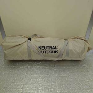 【中古・未使用品】NEUTRAL OUTDOOR GE ワンポールテント2.5 アイボリー NT-TE01(品番: 23456) ニュートラルアウトドア ゲル型