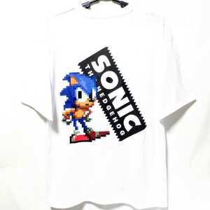 特価/未使用【サイズ=4L(3XL)】SONIC THE HEDGEHOG/ソニック　ザ　ヘッジホッグ/メンズ/半袖/Tシャツ/胸囲=110～118cm/white②