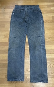 初期85年製！先染め黒！80's USA製 VINTAGE Levi's 501-0658 care文字 ブラックデニムパンツ ヴィンテージ オリジナル 古着