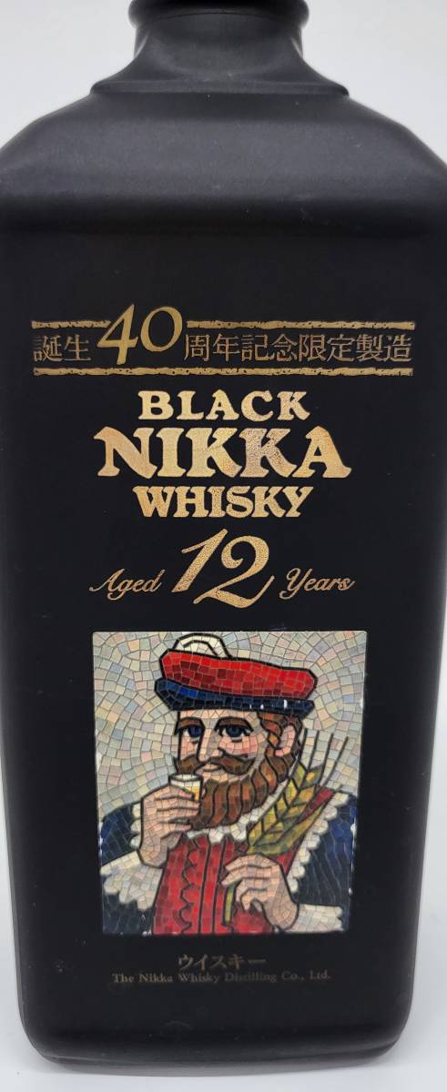 商品は状態確認 ブラックニッカ 40周年限定 12年【新品未開封】 www