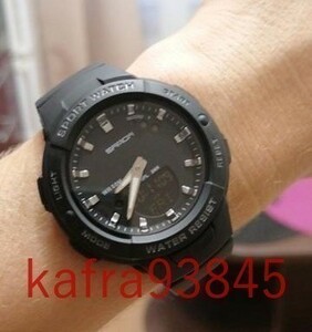 kaP07: 高級 スポーツ 軍事 女性 腕時計 5ATM 防水 白 ファッション 時計 レロジオ feminino 6005の商品画像